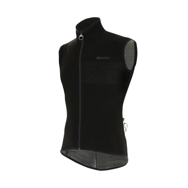 Santini Aw Guard Nimbus Rain Gilet in Black