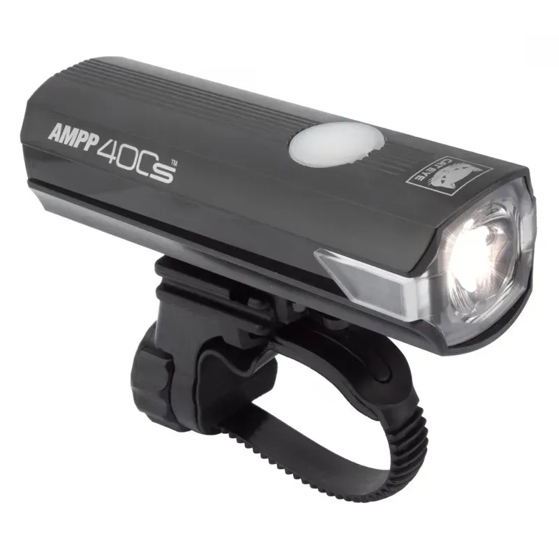Cateye AMPP400S USB Front Light in Black