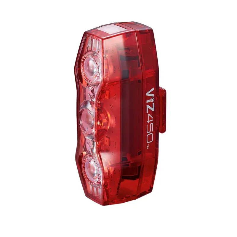 Cateye Viz 450 Rear Bike Light in Red